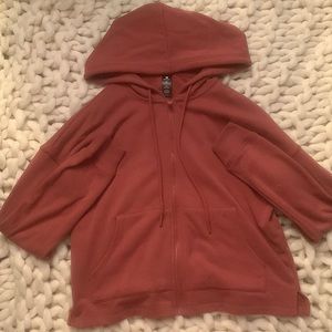 Cropped Zip-Up Hoodie